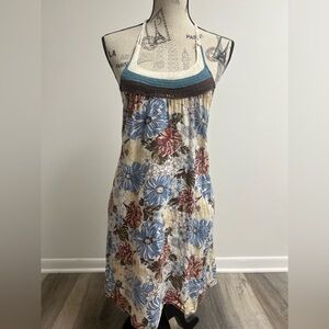 Y2k Floral Strapless Dress!